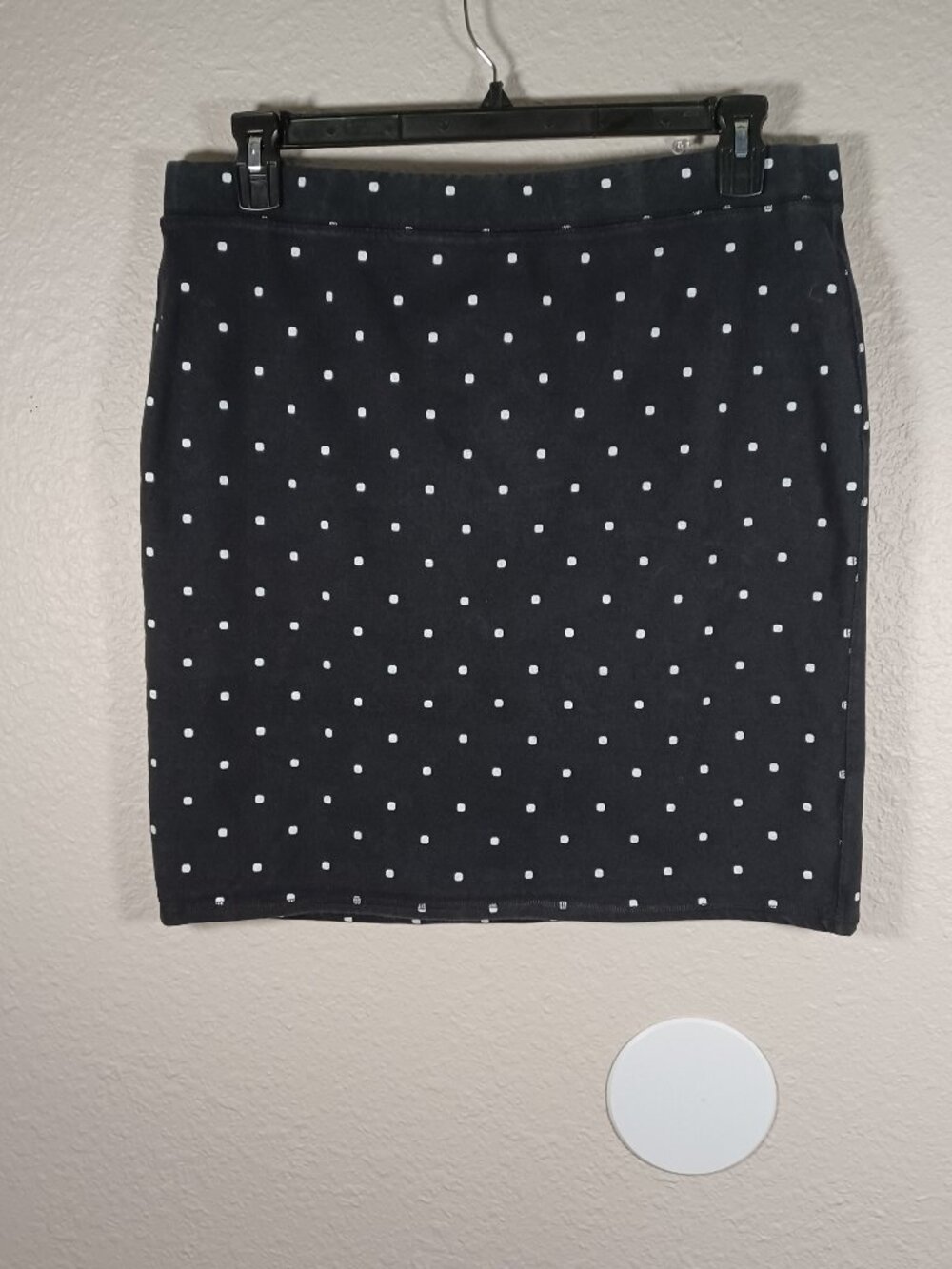 Old Navy Black and White Polka Dot Pencil Skirt Size XL